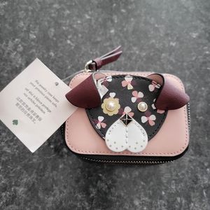 Kate Spade NWT leather Floral Pup jewelry holder